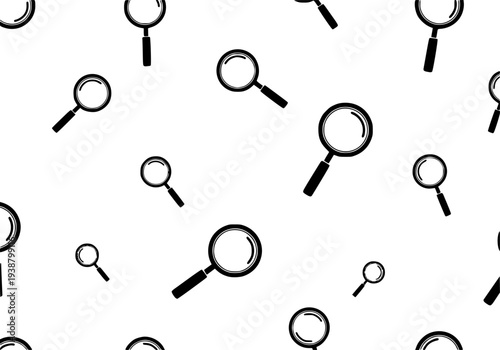 Simple vector icon magnifying glass