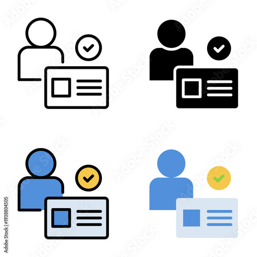 membership icon collection of various styles for design branding, print and digital media