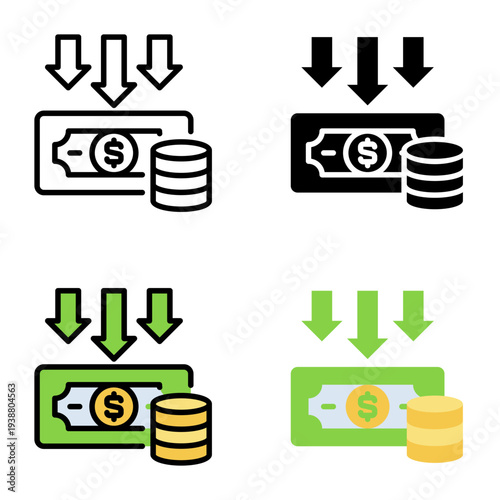 cheap icon collection of various styles for design branding, print and digital media