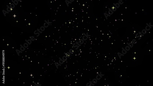 Abstract Galaxy Universe Space Background, Blue Cosmos Starry Night Sky, Astronomy Science Cosmic Dust Illustration, Dark Black Space with Bright Star Light, Snowy Winter Christmas Scene, Particle Mot