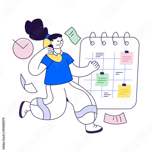 Premium download illustration of busy schedule 