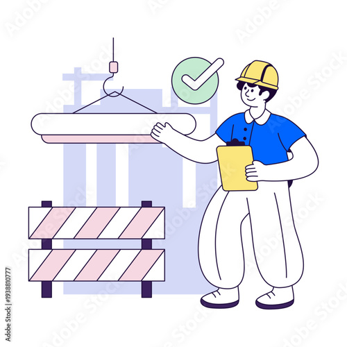 A premium download illustration of construction site 