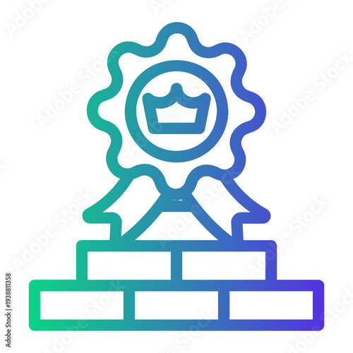 reputation Line Gradient Icon