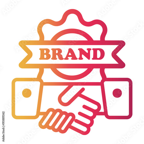 reputation Line Gradient Icon