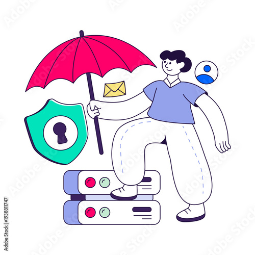 An illustration design of data server security 