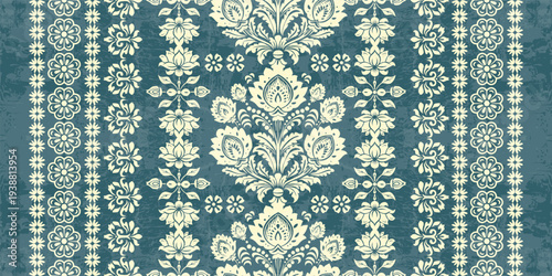 Ethnic Motifs Ikat floral paisley embroidery floral. ikat Saree Sarong oriental pattern traditional.Ikat embroidery style abstract embroidery design for texture,fabric,clothing,wrapping,decoration