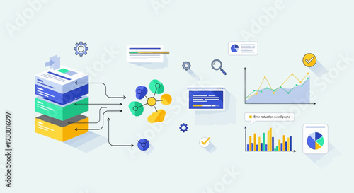Data Visualization Elements and Infographic Components.