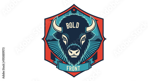Bold Bison Head Logo Design.