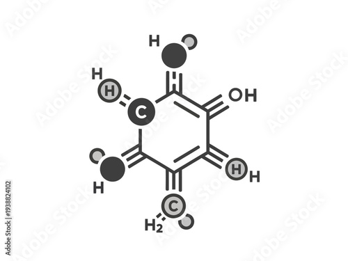 Chemical Structure of a Complex Organic Molecule.