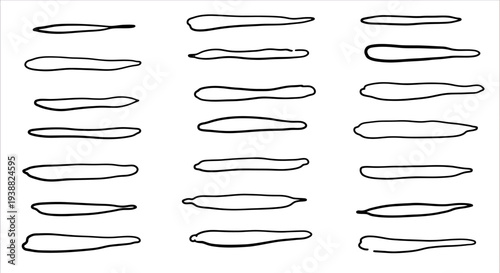 Collection of abstract aerodynamic shapes and profiles.
