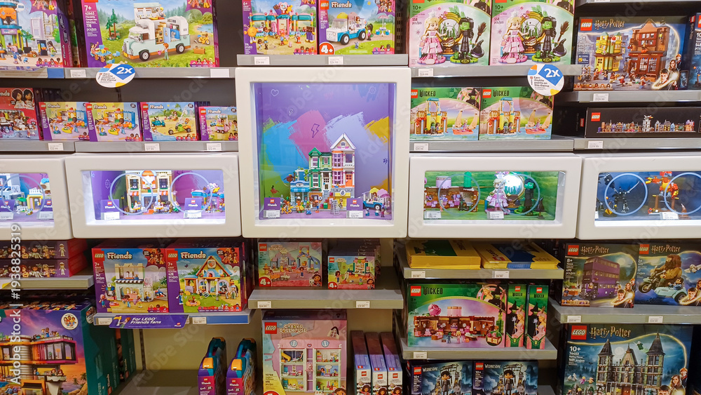 Fototapeta premium LEGO store inside view in Canada