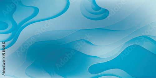 Abstract Blue Wavy Background Design.