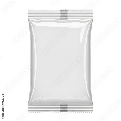 A clear plastic bag with a ziplock seal isolated on transparent background