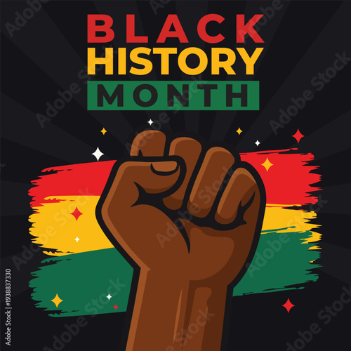 Black history month instagram post and banner design