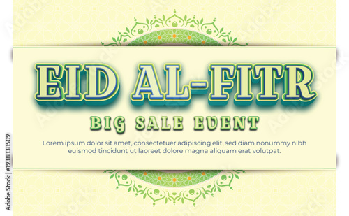 Eid al-Fitr Big Sale Event Banner Template