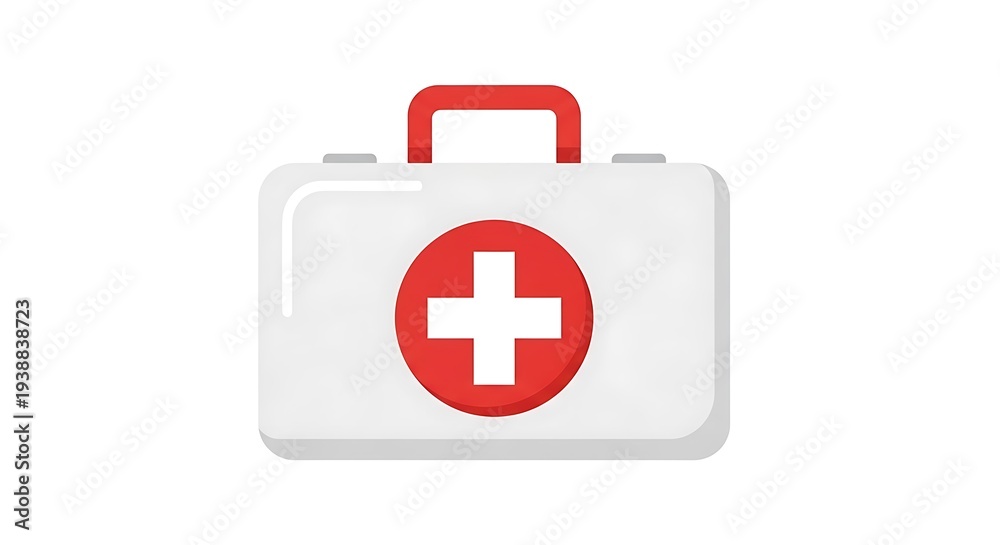 Fototapeta premium First Aid Kit Medical Box Healthcare.