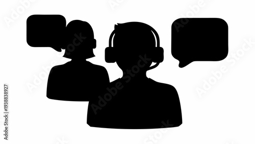 Customer service team in modern call center environment