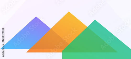 Free Download Vibrant geometric pyramid shapes in blue, orange, and green - GFXLoad