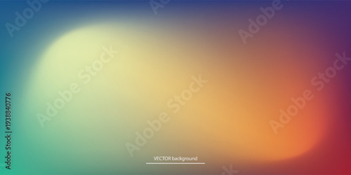 Abstract blurred gradient mesh background in bright rainbow colors. Colorful smooth banner template. Easy editable soft colored vector illustration in EPS8 without transparency.
