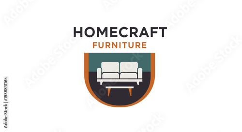 Homecraft Furniture Logo with Sofa Design.