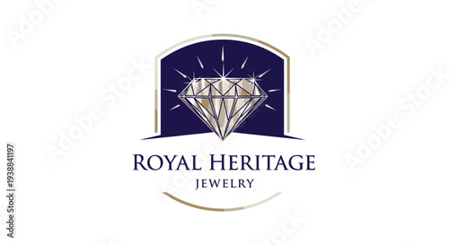 Luxury Diamond Jewelry Logo Design.