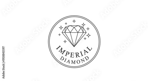 Imperial Diamond Luxury Jewel Logo Design.