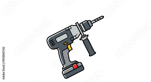 Cordless Drill with Battery and Chuck.