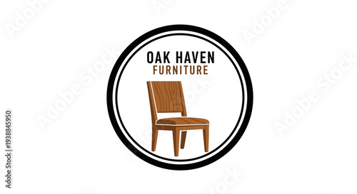 Oak Haven Furniture Logo with Chair.