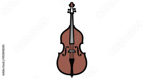 Violin Musical Instrument Illustration.