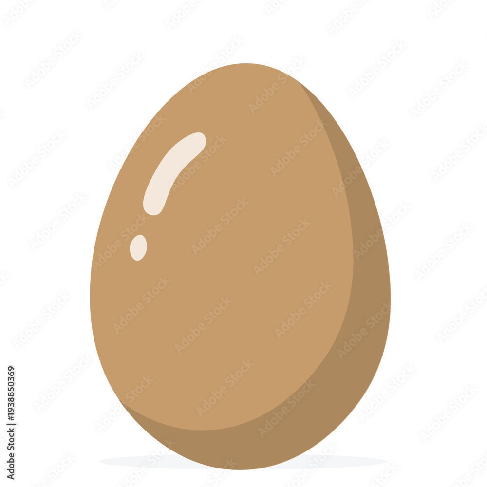 Fototapeta premium Brown Egg Illustration Isolated on Transparent Background