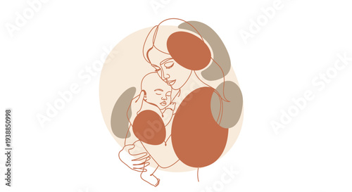 Human Brain Anatomy Illustration Side View.