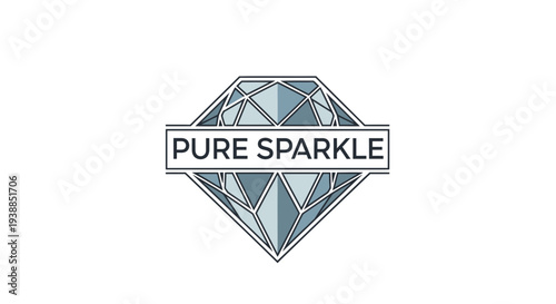 Diamond Logo with Pure Sparkle Text.