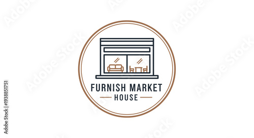 Furnish Market House Logo Design Element.