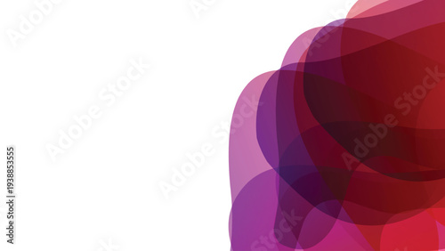 Abstract vector shape curve white backgrounds with empty text line waves dynamic effect art vector illustration color wallpaper pink purple