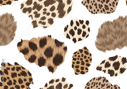 Brown Beige Leopard Print S...