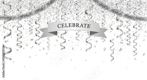 Celebrate Silver Confetti S...