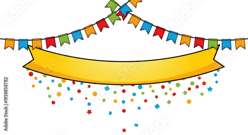 Celebration Banner With Col...