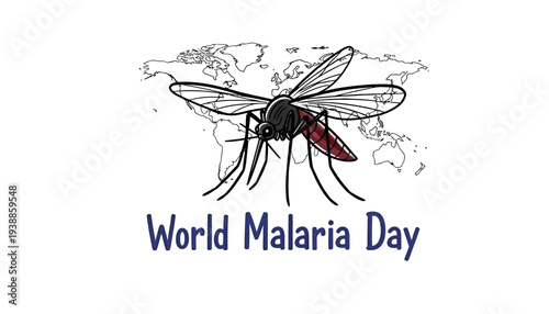 Mosquito Feeding on Human Blood Vector.