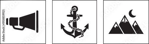 Flying rocket silhouette with exhaust flame and aerodynamic fins representing missile launch or space propulsion technology design