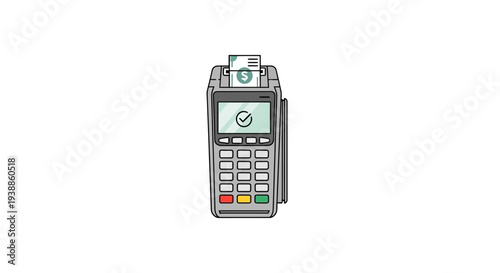 Electronic point of sale terminal processing a payment receipt