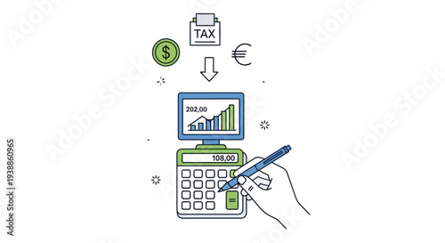 Professional tax filing and accounting calculation