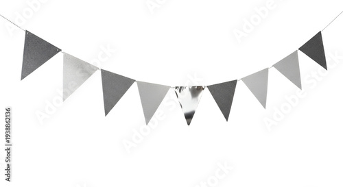 Grey Triangle Bunting Flags...