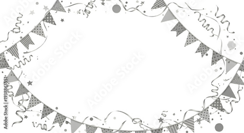 Isolated Party Bunting Garl...