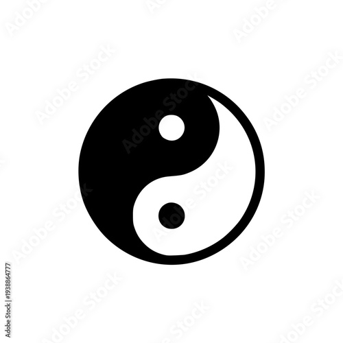 Yin yang symbol representing harmony and balance