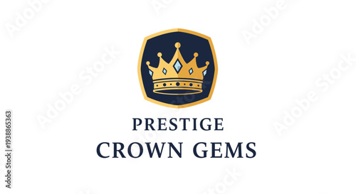 Golden Crown Logo on Blue Shield.