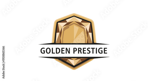 Golden Prestige Logo Design Element.