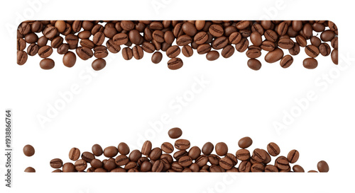 Wallpaper Mural Roasted Coffee Beans Border Transparent Background Isolated Torontodigital.ca