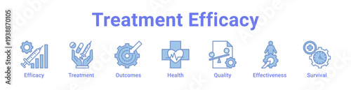 Treatment Efficacy Icon Banner and Collection