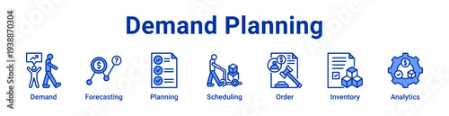 -Demand Planning Icon Banner and Collection