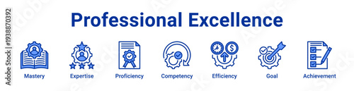 -Professional Excellence Icon Banner and Collection
